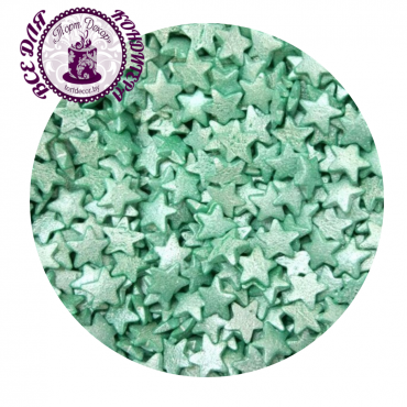 звезды зеленые перламутровые